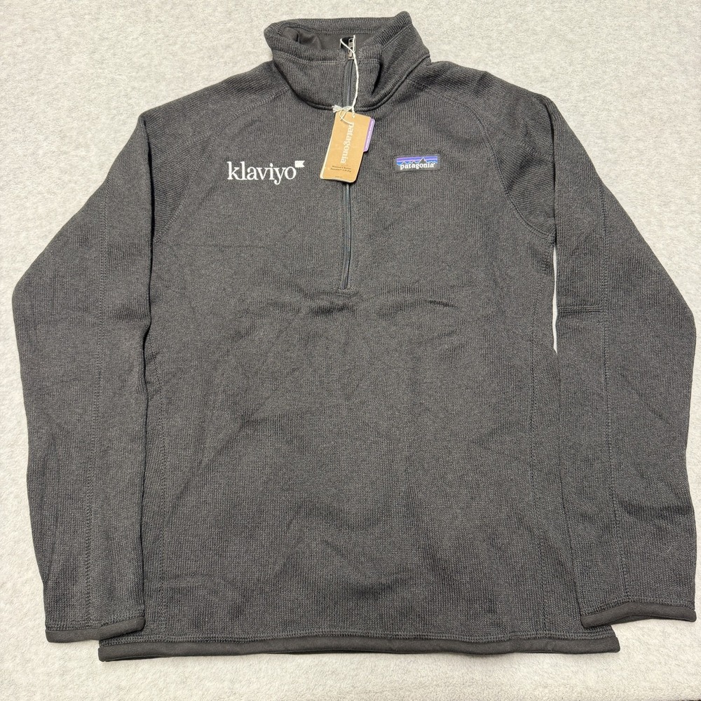 Patagonia Sweater Womens S Black Better Sweater 1/4 Zip Fleece Klaviyo